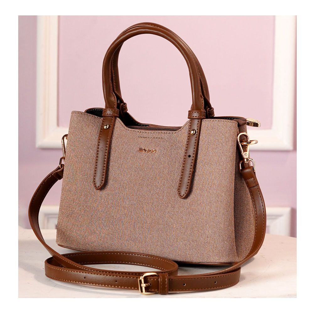 SJ Women's Hand Bag, Light Coffee, BX0124120 - Main Image