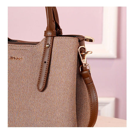 SJ Women's Hand Bag, Light Coffee, BX0124120 - Image 3