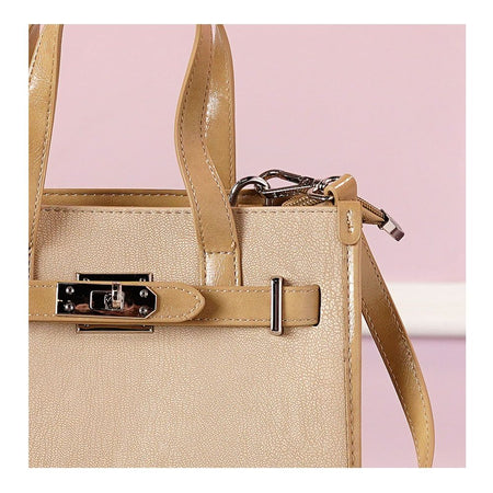 SJ Women's Hand Bag, Beige, BX012412071 - Image 3