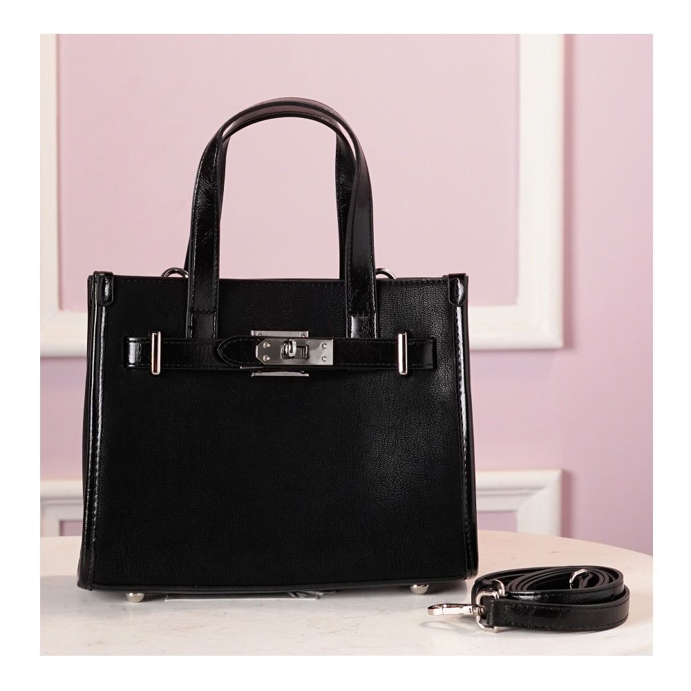 SJ Women's Hand Bag, Black, BX012412071 - Main Image