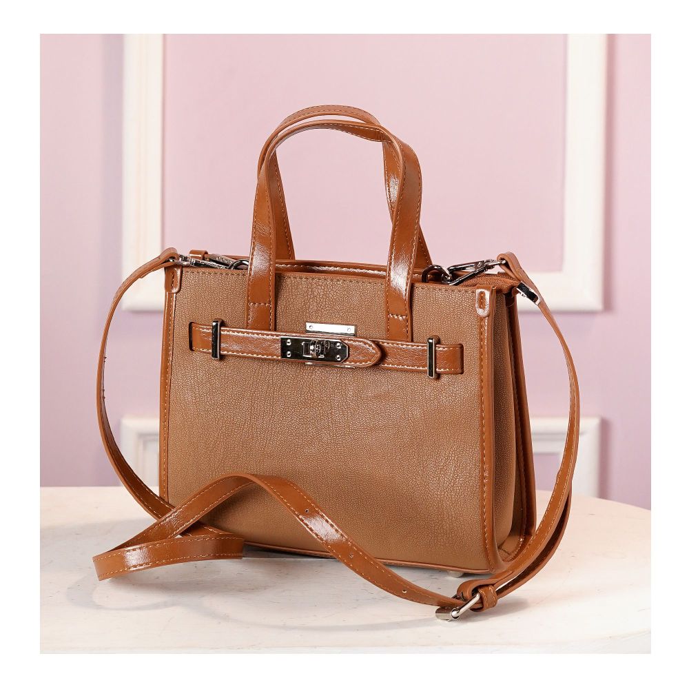 SJ Women's Hand Bag, Brown, BX012412071 - Main Image