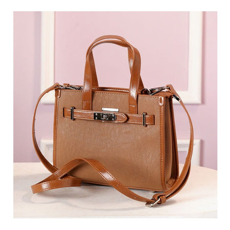 SJ Women's Hand Bag, Brown, BX012412071 - Main Image