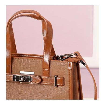SJ Women's Hand Bag, Brown, BX012412071 - Image 3