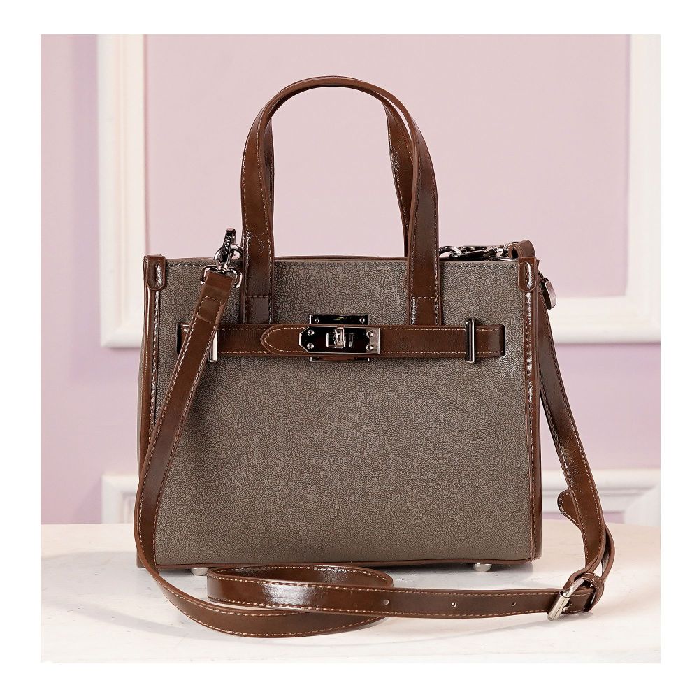 SJ Women's Hand Bag, Light Grey, BX012412071 - Main Image