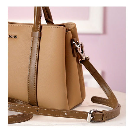 SJ Women's Hand Bag, Khakhi, JF012412136 - Image 3