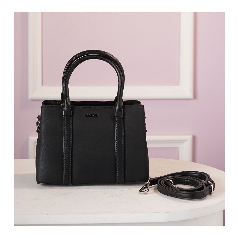 SJ Women's Hand Bag, Black, JF012412136 - Main Image