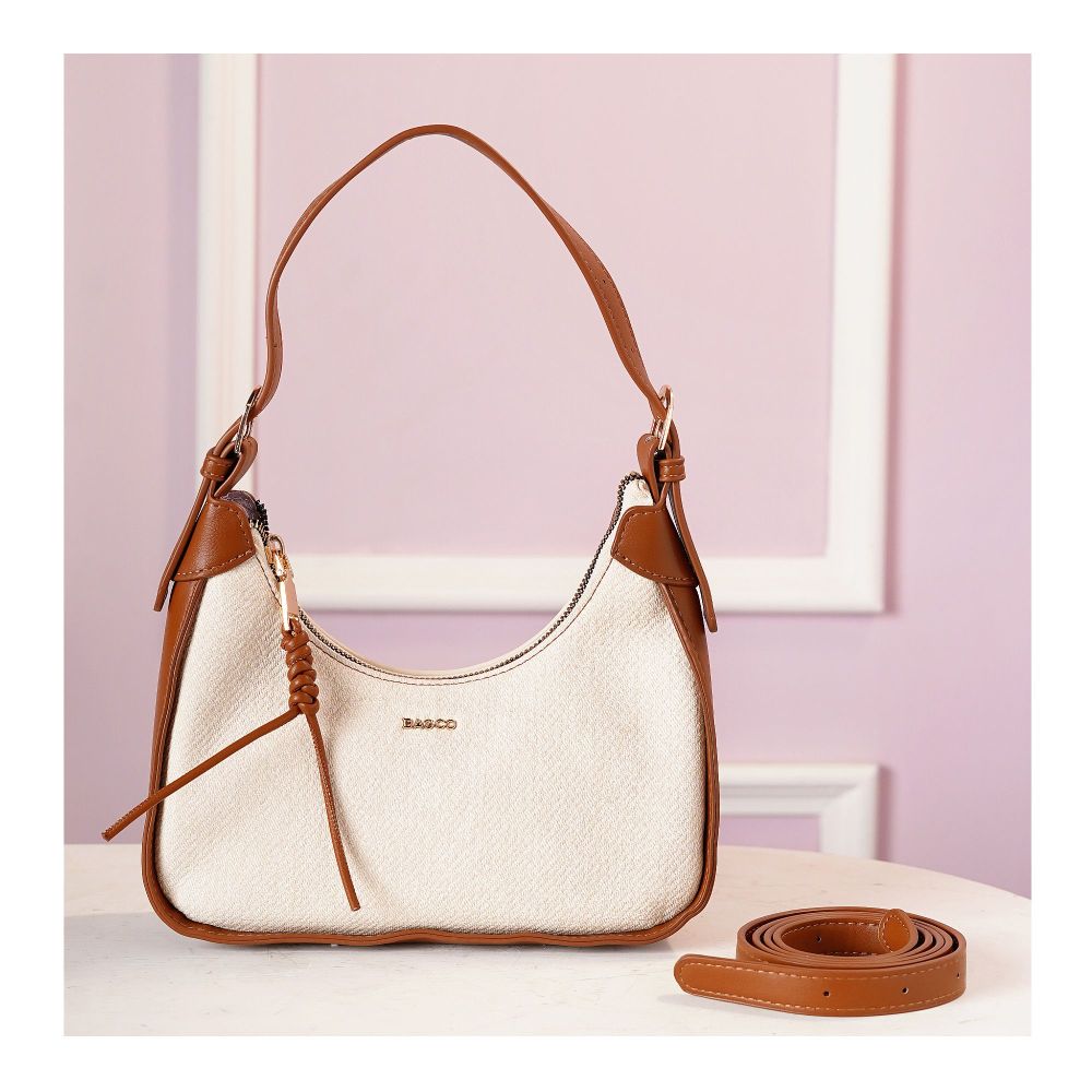 SJ Women's Hand Bag, Off White, JF01240900 - Main Image