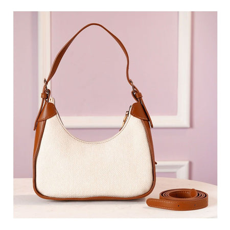 SJ Women's Hand Bag, Off White, JF01240900 - Image 2