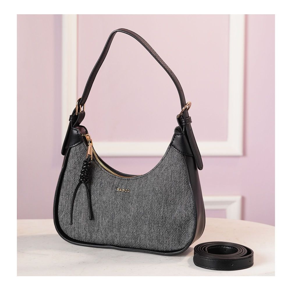 SJ Women's Hand Bag, Black, JF01240900 - Main Image