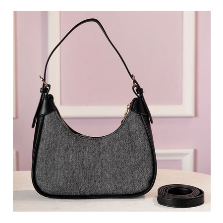 SJ Women's Hand Bag, Black, JF01240900 - Image 2