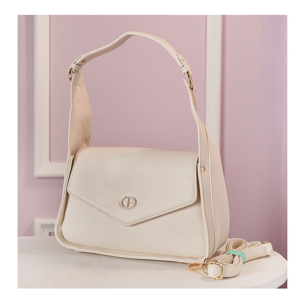 SJ Women's Hand Bag, Off White, ZH-7409 - Main Image