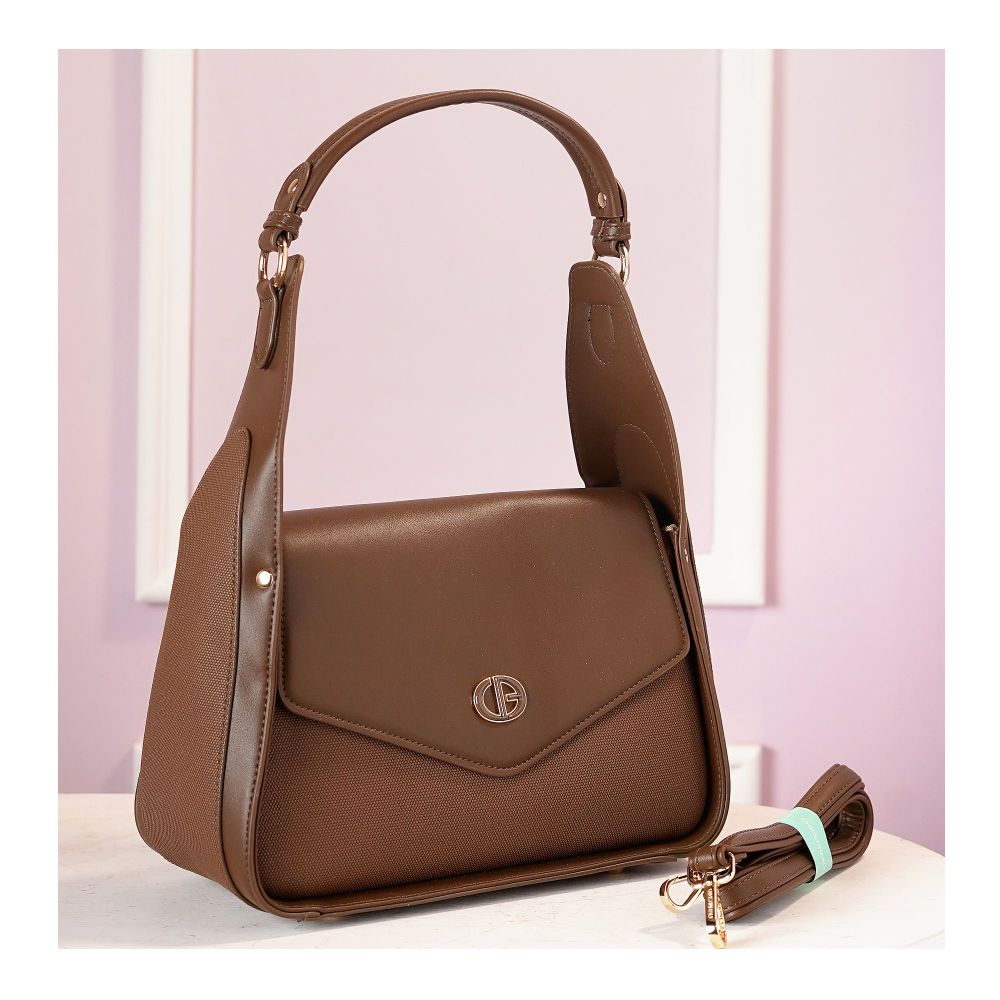 SJ Women's Hand Bag, Coffee, ZH-7409 - Main Image