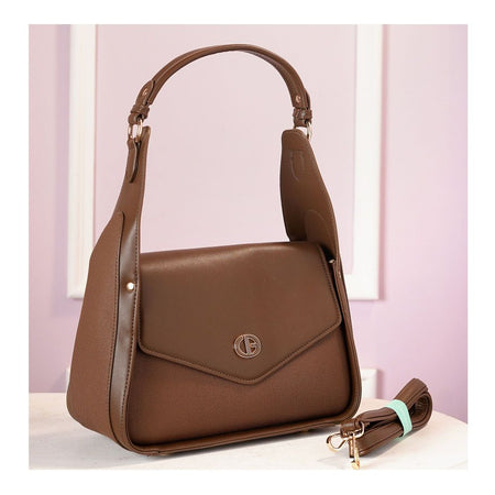 SJ Women's Hand Bag, Coffee, ZH-7409 - Main Image