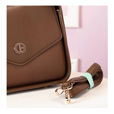 SJ Women's Hand Bag, Coffee, ZH-7409 - Image 3