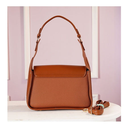 SJ Women's Hand Bag, Brown, ZH-7409 - Image 2
