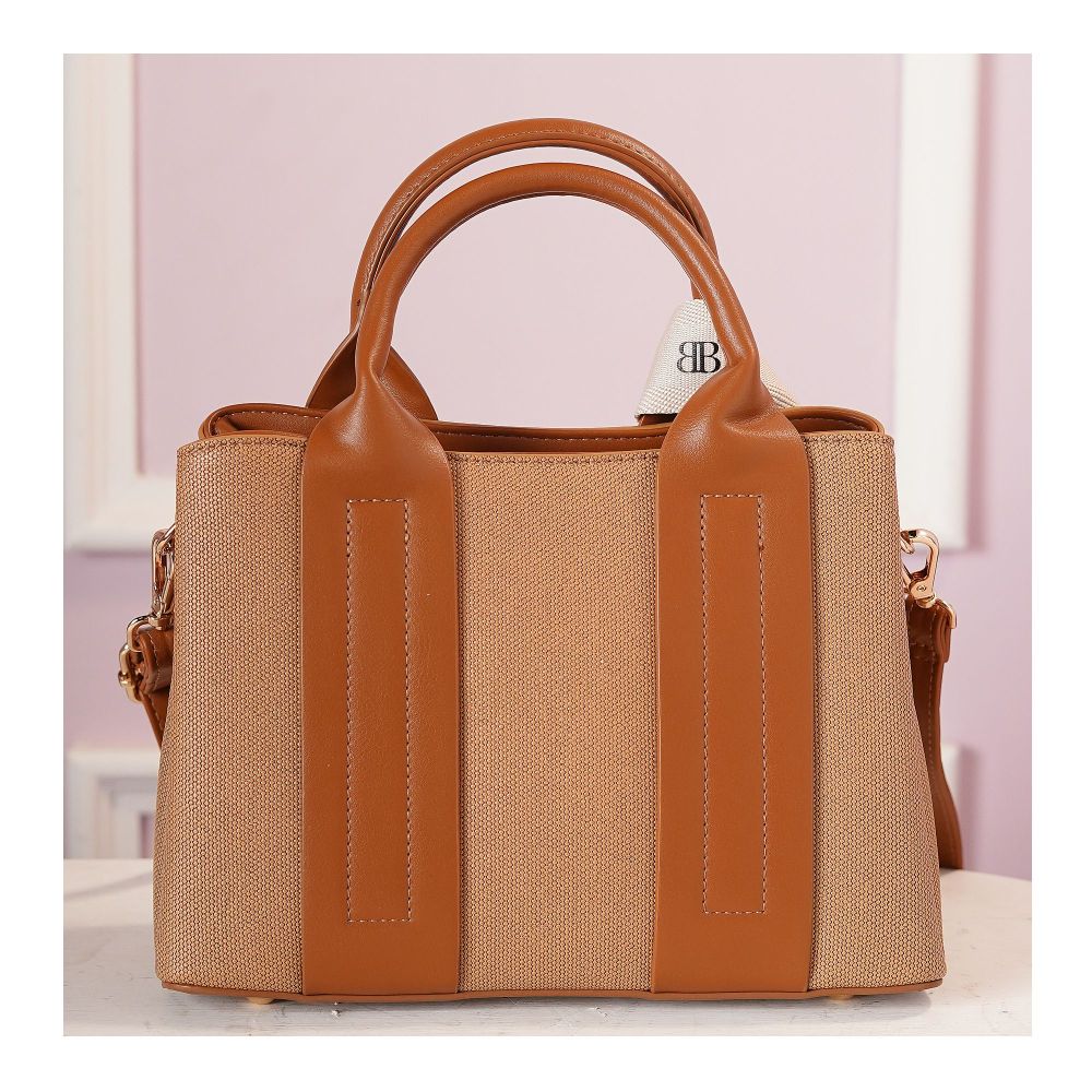 SJ Women's Hand Bag, Beige, JF012503022 - Image 2