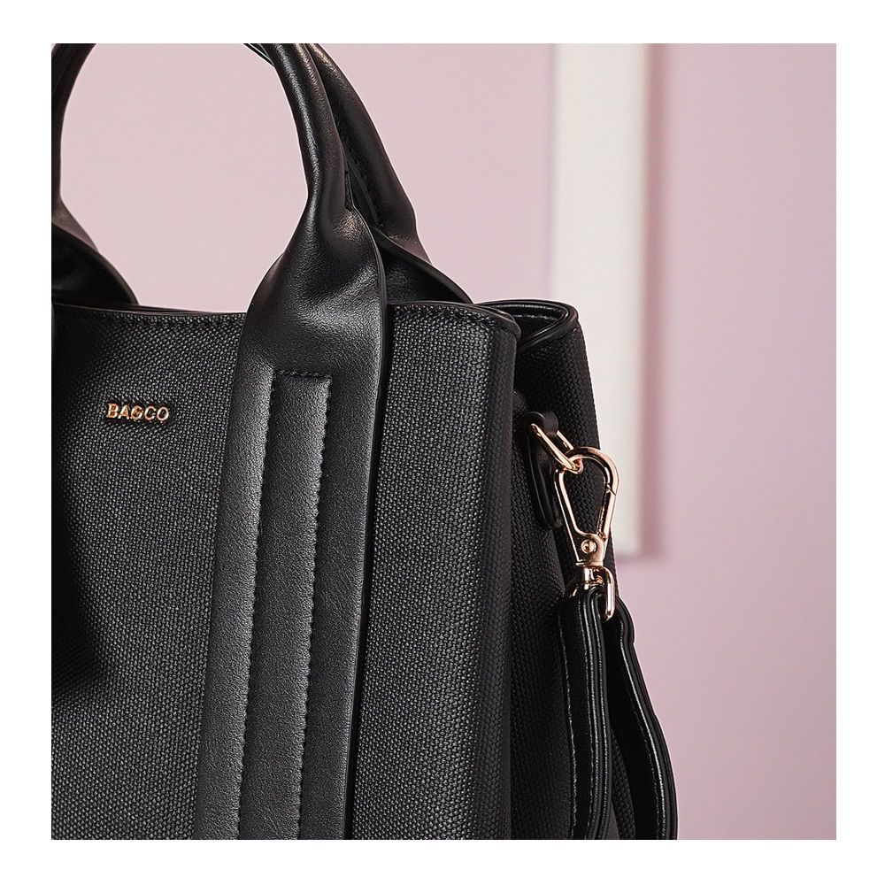 SJ Women's Hand Bag, Black, JF012503022 - Image 3