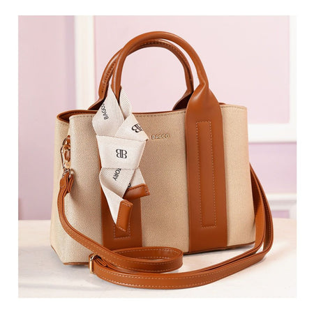 SJ Women's Hand Bag, Off White, JF012503022 - Main Image