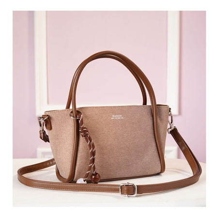 SJ Women's Hand Bag, Light Coffee, JF012412092 - Main Image
