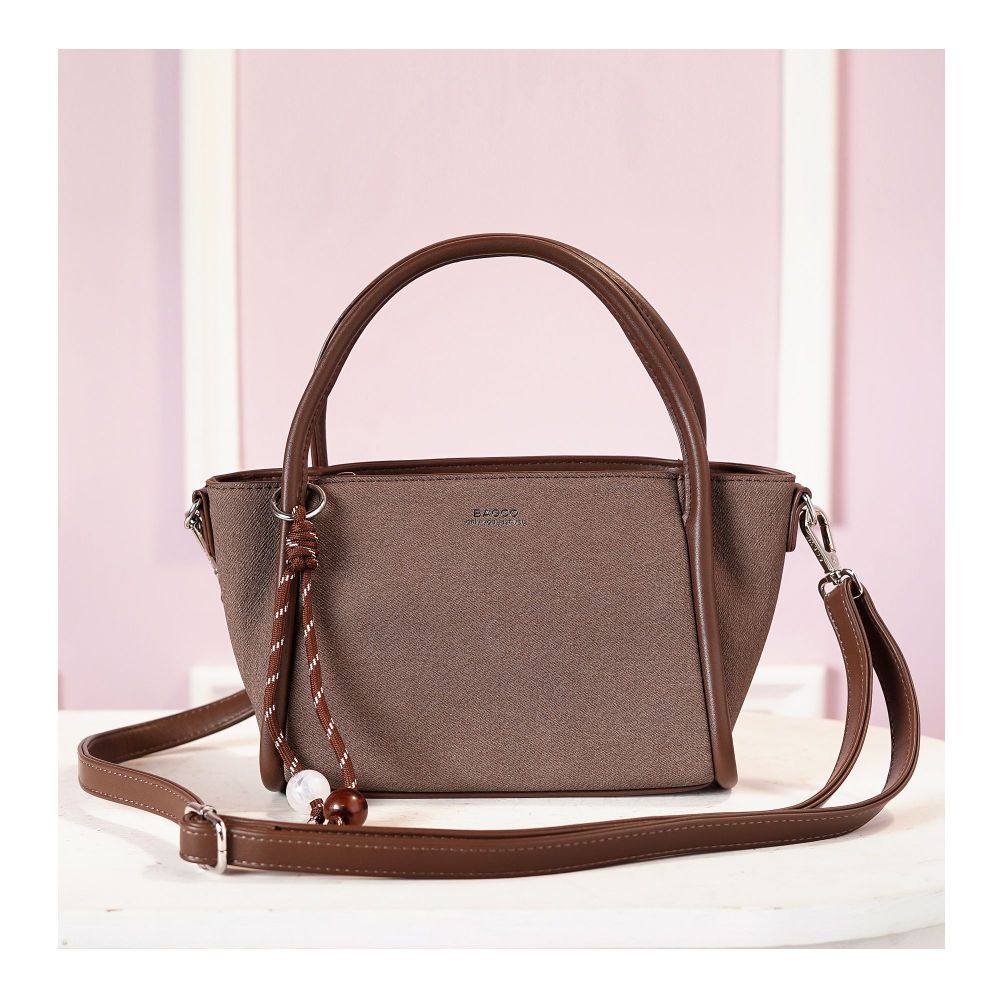 SJ Women's Hand Bag, Coffee, JF012412092 - Main Image