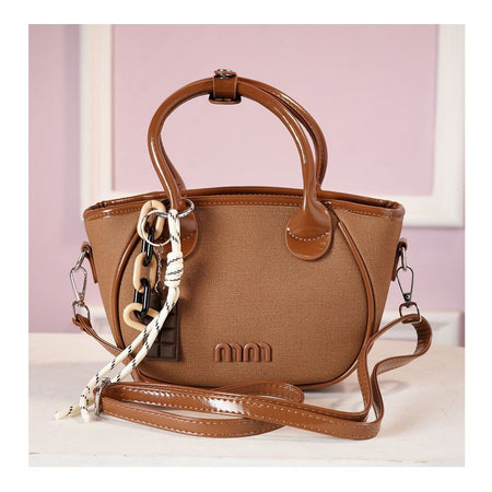 SJ Women's Hand Bag, Brown, 5019S - Main Image