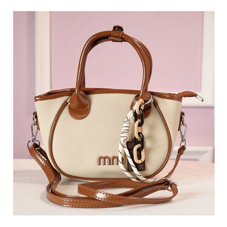 SJ Women's Hand Bag, Beige, 5019S - Main Image