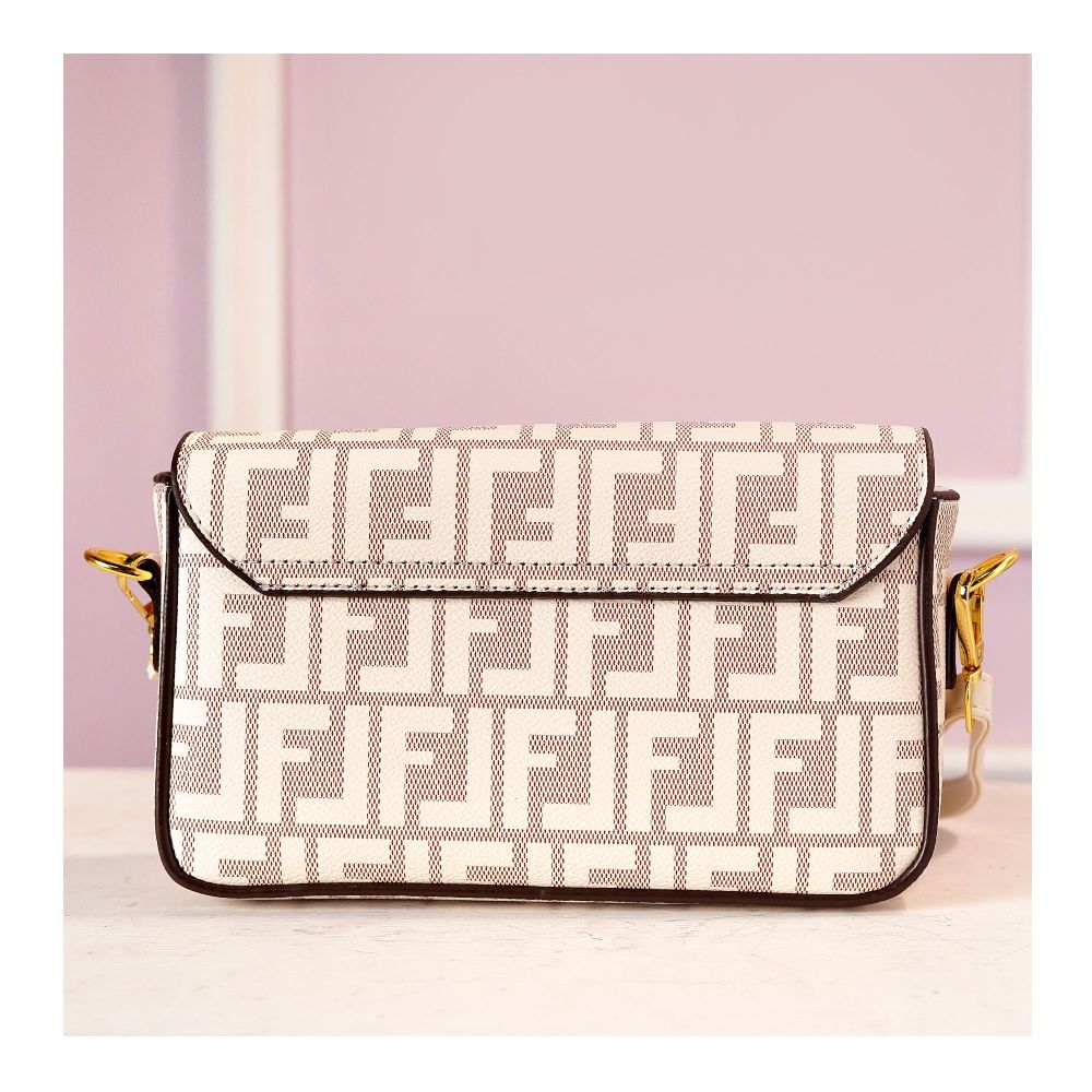 SJ Women's Hand Bag, White, 1009B - Image 2