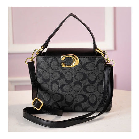 SJ Women's Hand Bag, Black, 2078B - Main Image