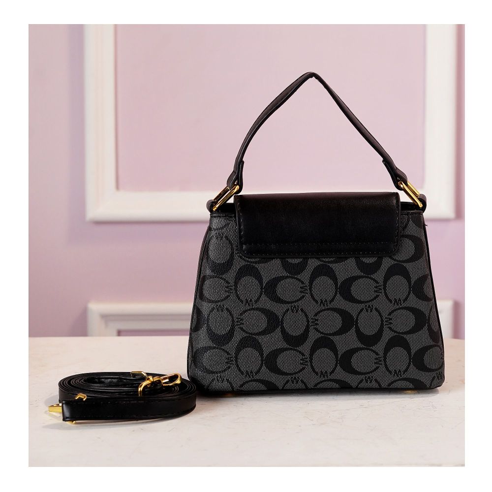 SJ Women's Hand Bag, Black, 2078B - Image 2