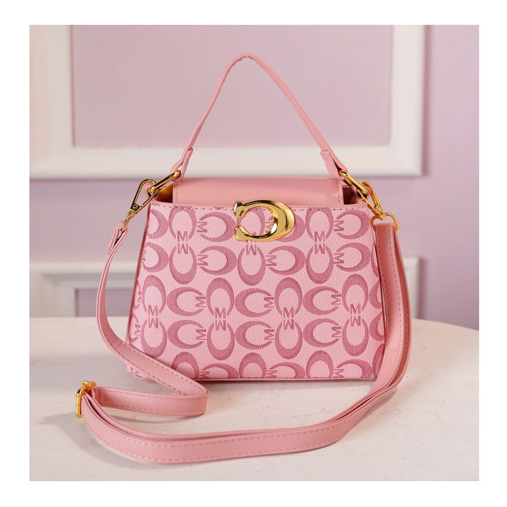 SJ Women's Hand Bag, Pink, 2078B - Main Image