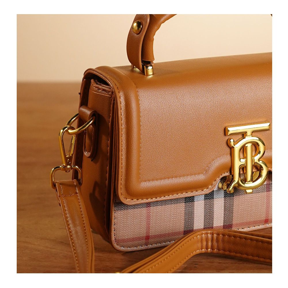 SJ Women's Hand Bag, Yellow Brown, 1028B - Image 3
