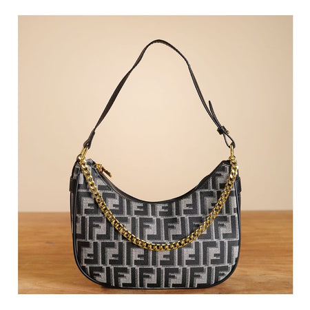 SJ Women's Hand Bag, Black, V678C - Main Image