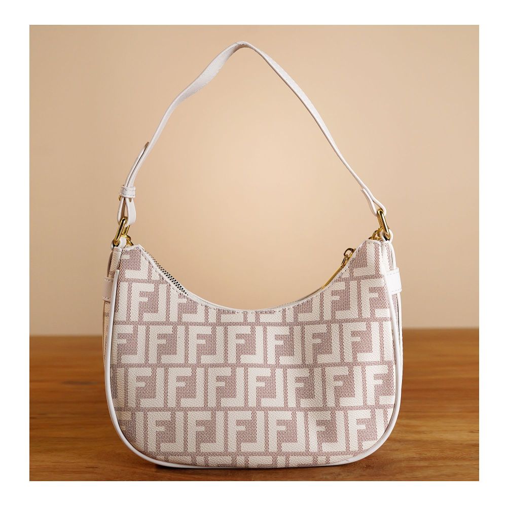 SJ Women's Hand Bag, White, V678C - Image 2