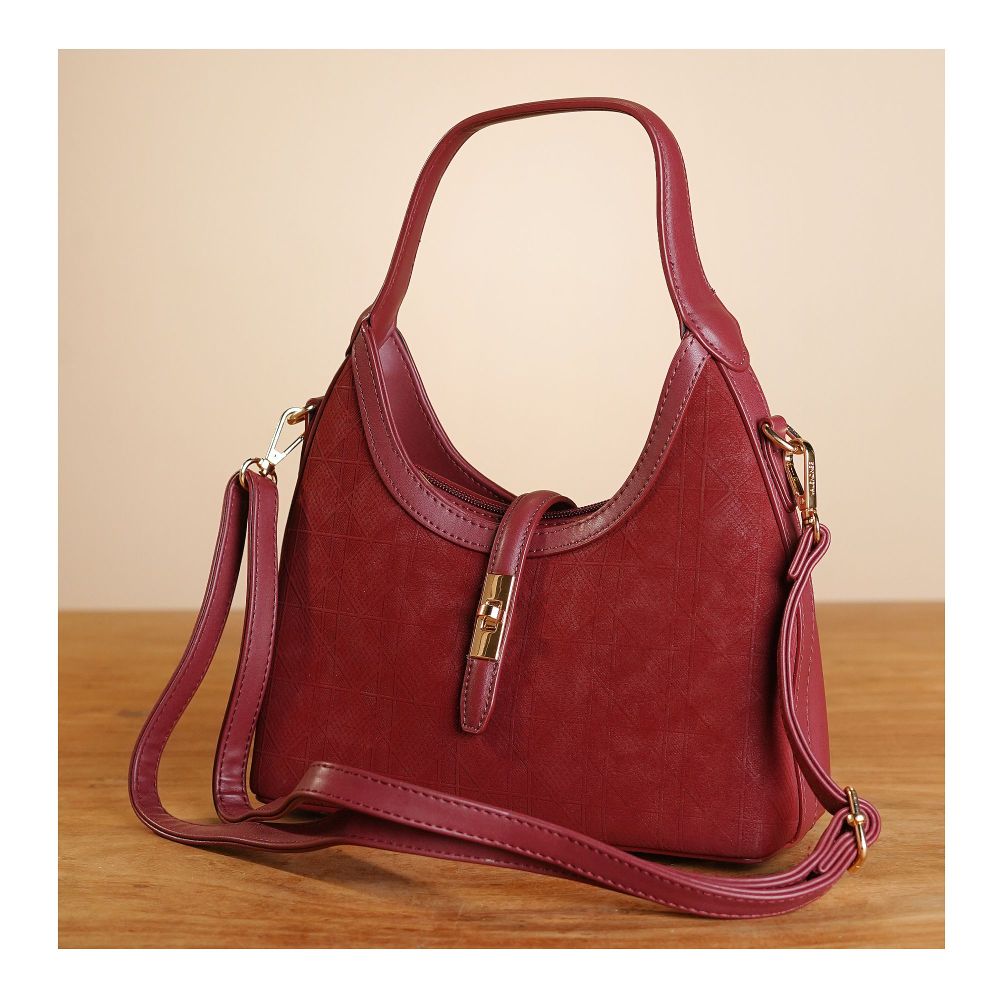 SJ Women's Hand Bag, Wine Red, HD9-99175 - Main Image