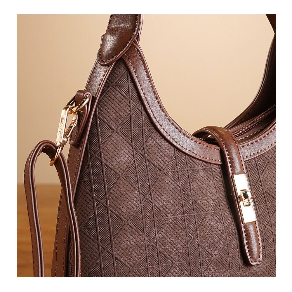 SJ Women's Hand Bag, Coffee, HD9-99175 - Image 3