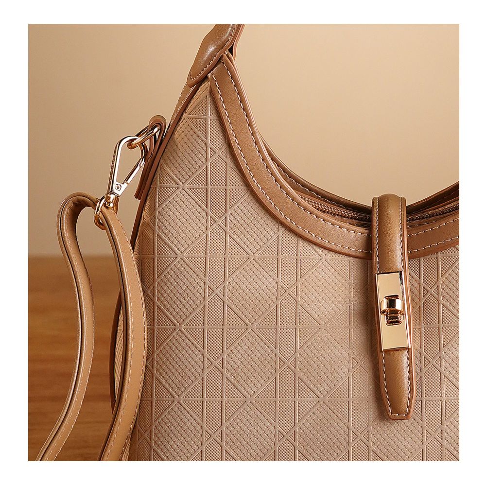 SJ Women's Hand Bag, Khakhi, HD9-99175 - Image 3