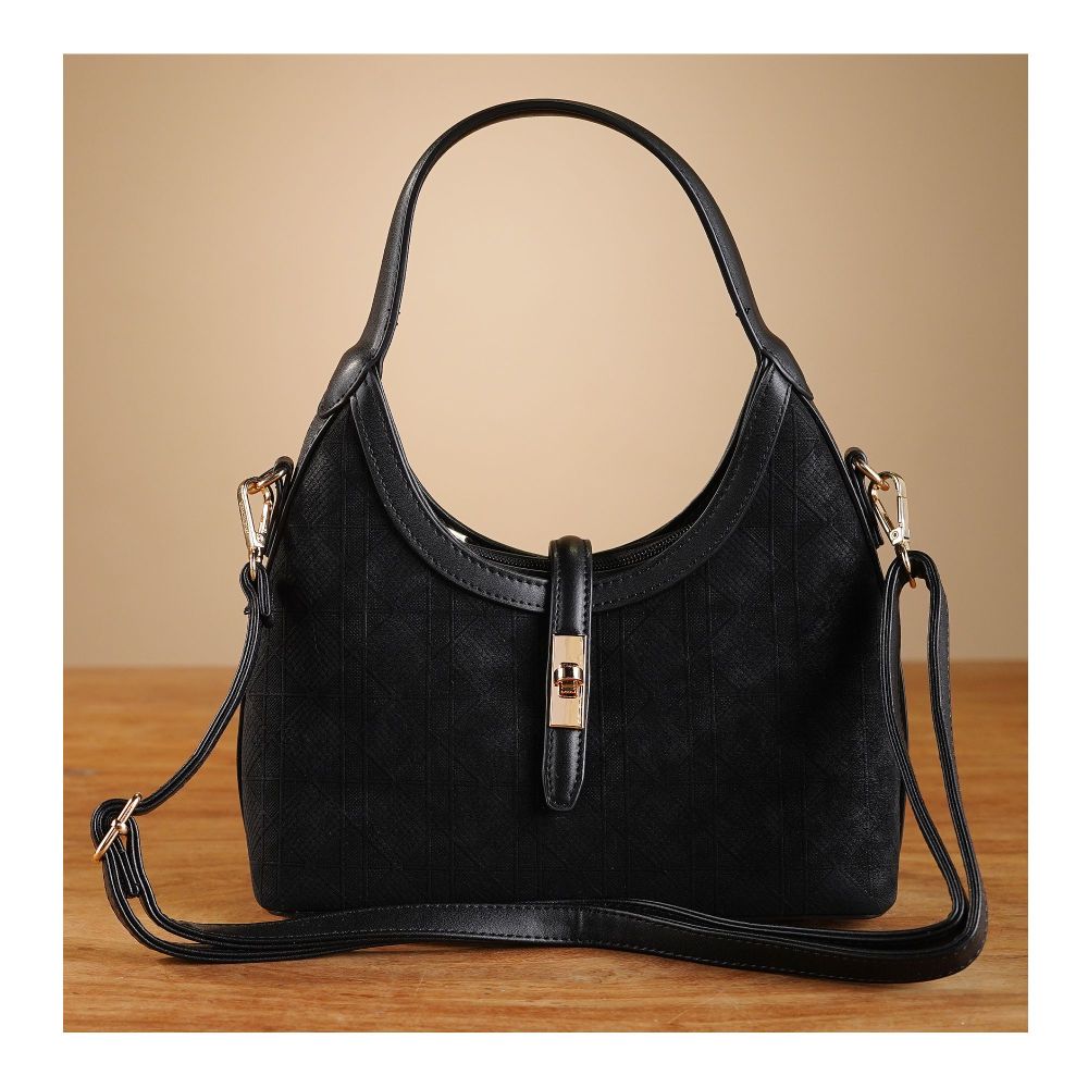 SJ Women's Hand Bag, Black, HD9-99175 - Main Image