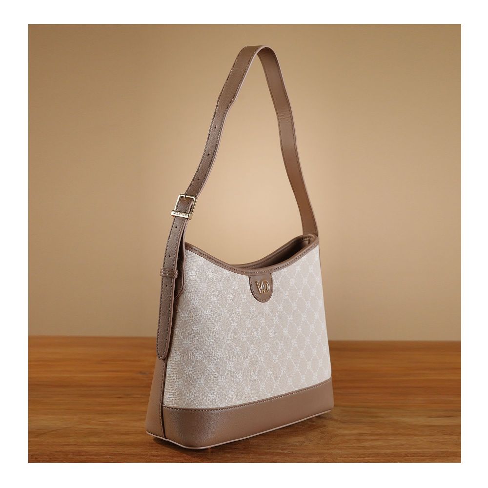 SJ Women's Hand Bag, Taupe, HD9-99173 - Main Image