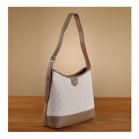 SJ Women's Hand Bag, Taupe, HD9-99173 - Main Image