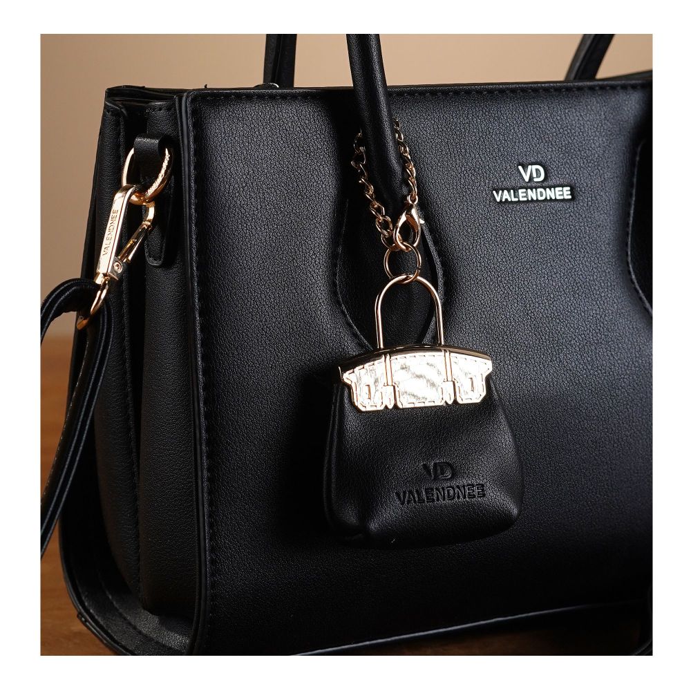 SJ Women's Hand Bag, Black, HD9-99231 - Image 3