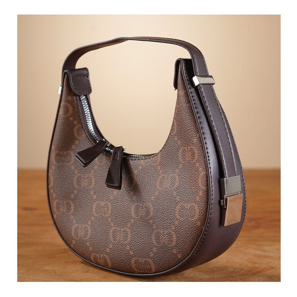 SJ Women's Hand Bag, Coffee, U9062B - Main Image