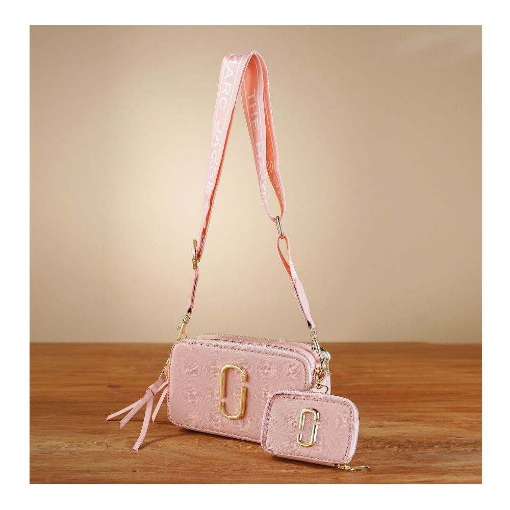 SJ Women's Hand Bag, Pink, 101S - Main Image