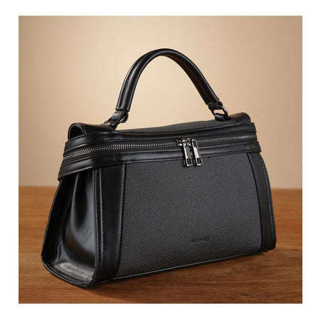SJ Women's Hand Bag, Black, AM2298PU - Main Image