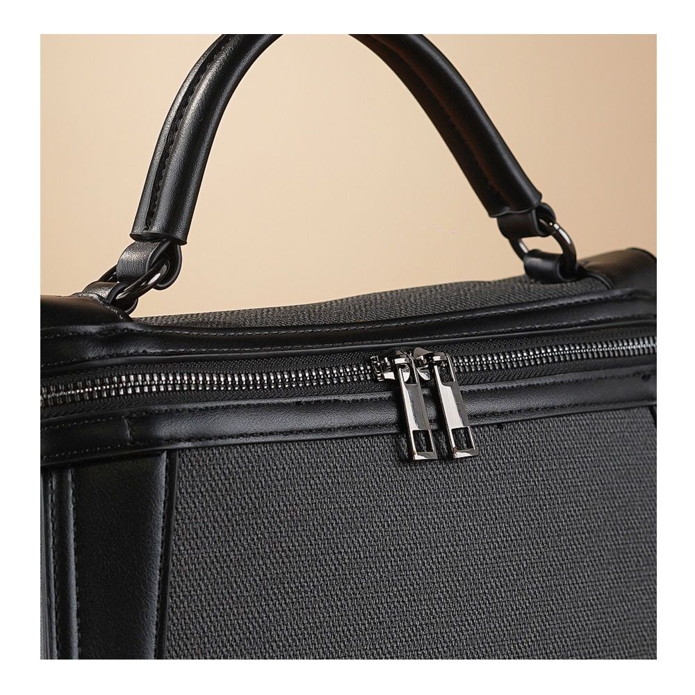 SJ Women's Hand Bag, Black, AM2298PU - Image 3