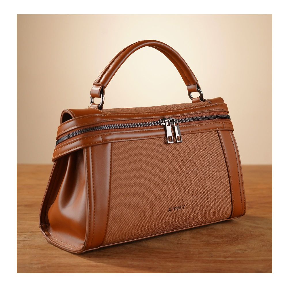 SJ Women's Hand Bag, Khakhi, 2 AM2298PU - Main Image