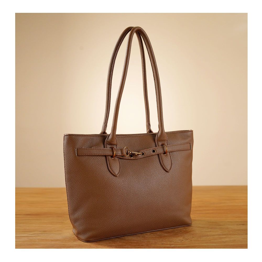 SJ Women's Hand Bag, Brown, 9048S - Main Image