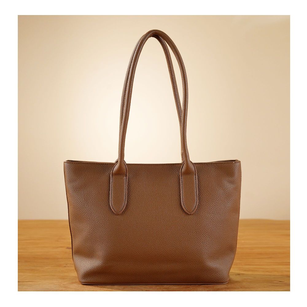 SJ Women's Hand Bag, Brown, 9048S - Image 2