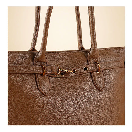 SJ Women's Hand Bag, Brown, 9048S - Image 3