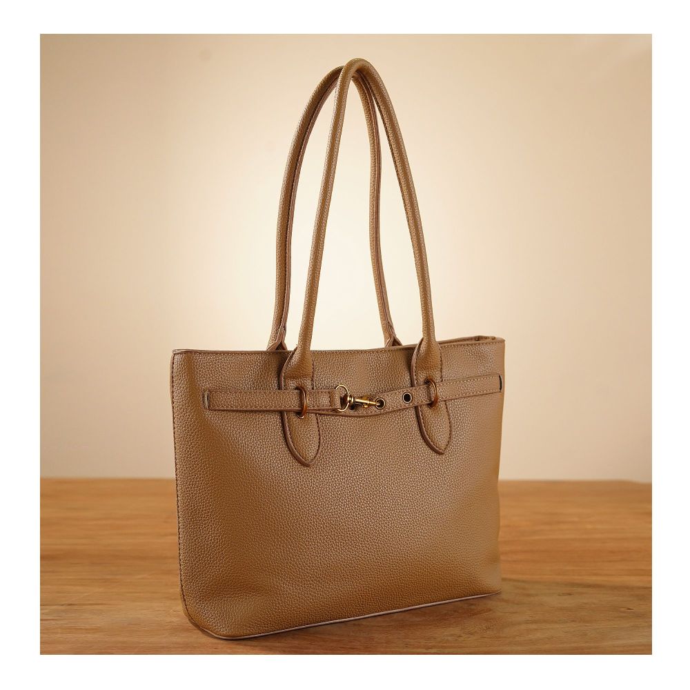 SJ Women's Hand Bag, Coffee, 9048S - Main Image
