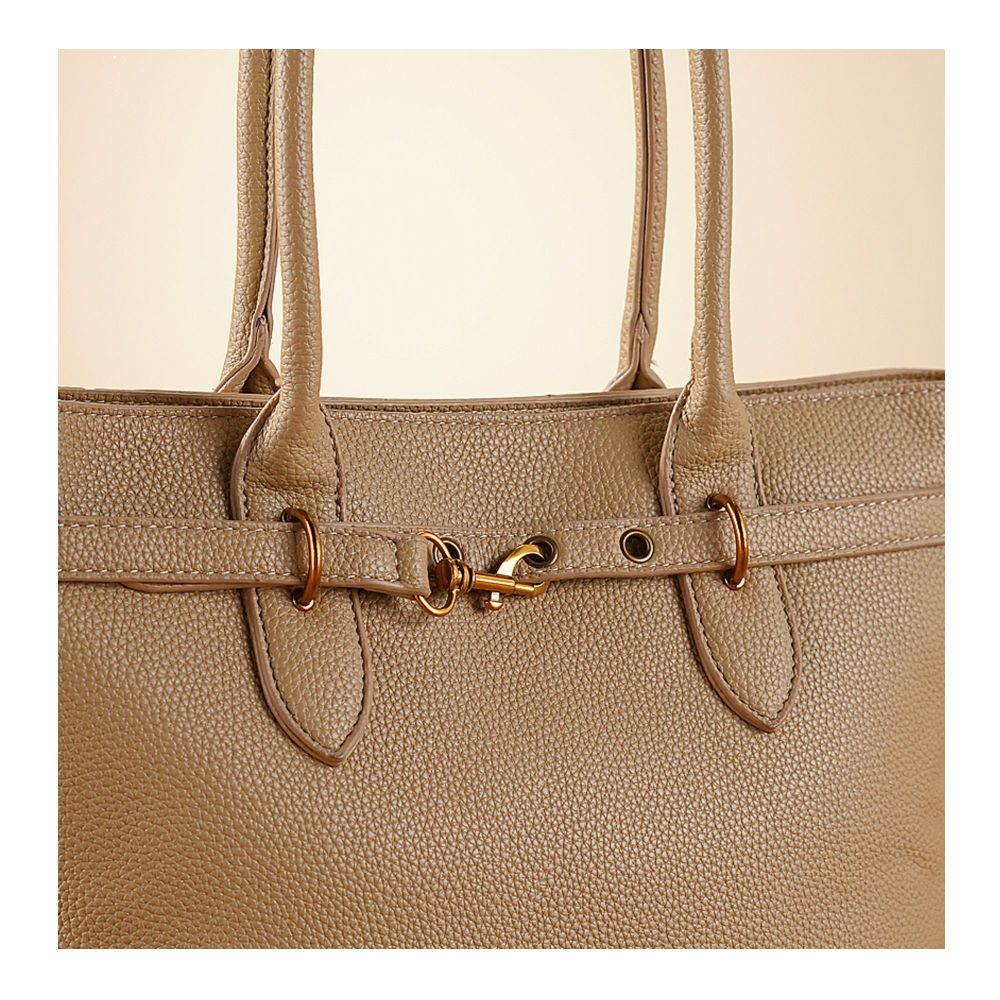 SJ Women's Hand Bag, Apricot, 9048S - Image 3